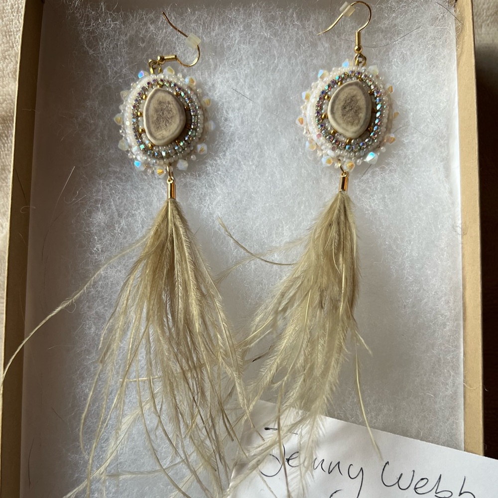 New never used Jenny Webb Indigenous First Nation Earrings